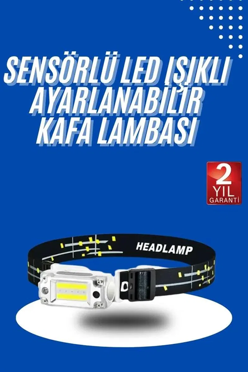 Kafa Lambası, Su Geçirmez Kafa Feneri 3 Mod Aydınlatma görsel 2