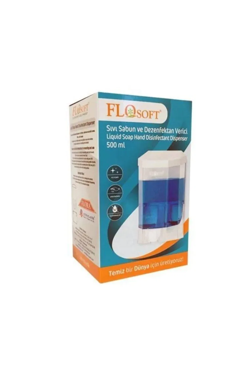 Plastik Büyük Şeffaf Sıvı Sabunluk 1000 Ml. Royaleks-F086 görsel 3