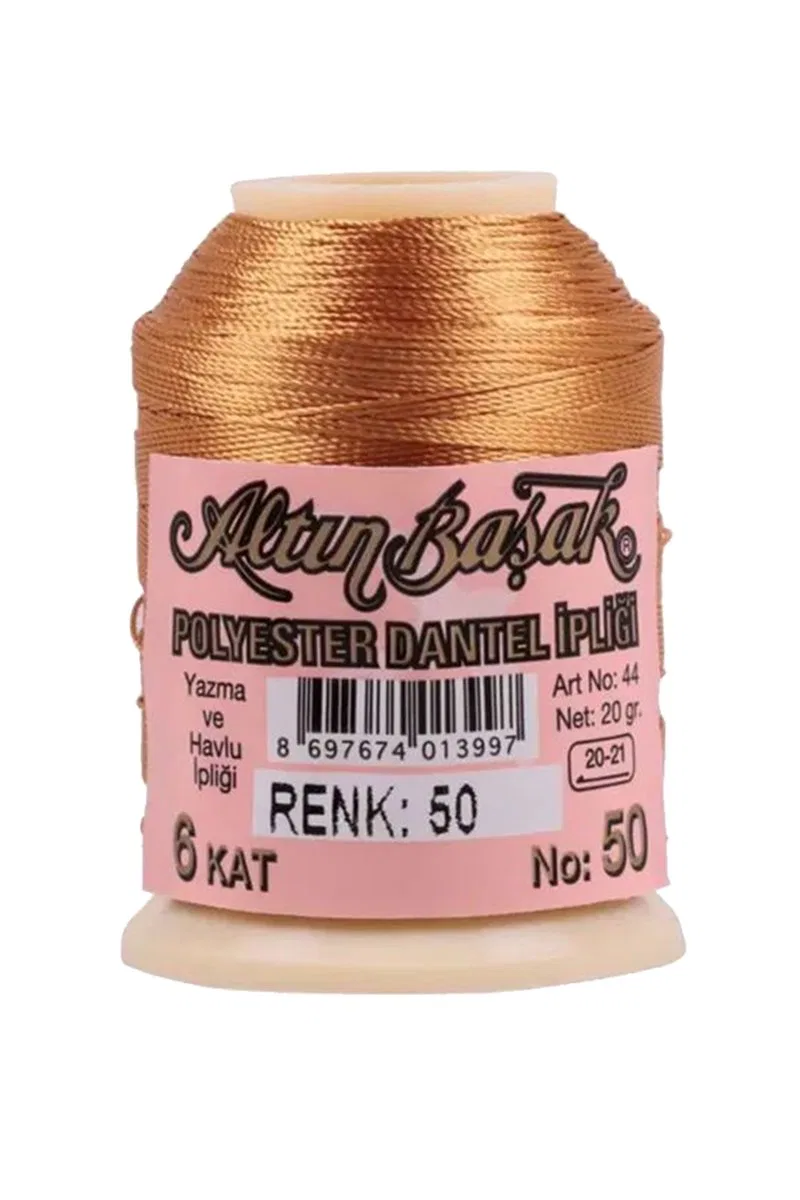 3 Adet Altınbaşak Oya ve Dantel İpi 20 gr - Royaleks - No: 050 - 480 - 585 görsel 3