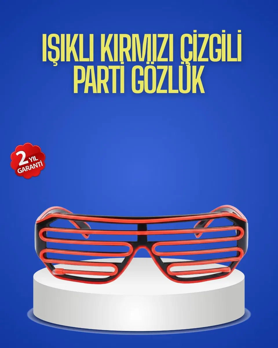 Gece Organizasyonları İçin Renkli LED Gözlük