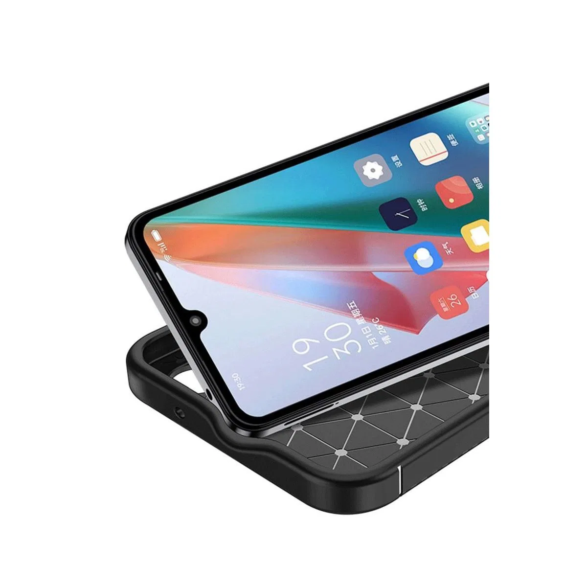 Honor Magic 7 Lite Kılıf Auto Focus Karbon Kapak - Siyah görsel 3
