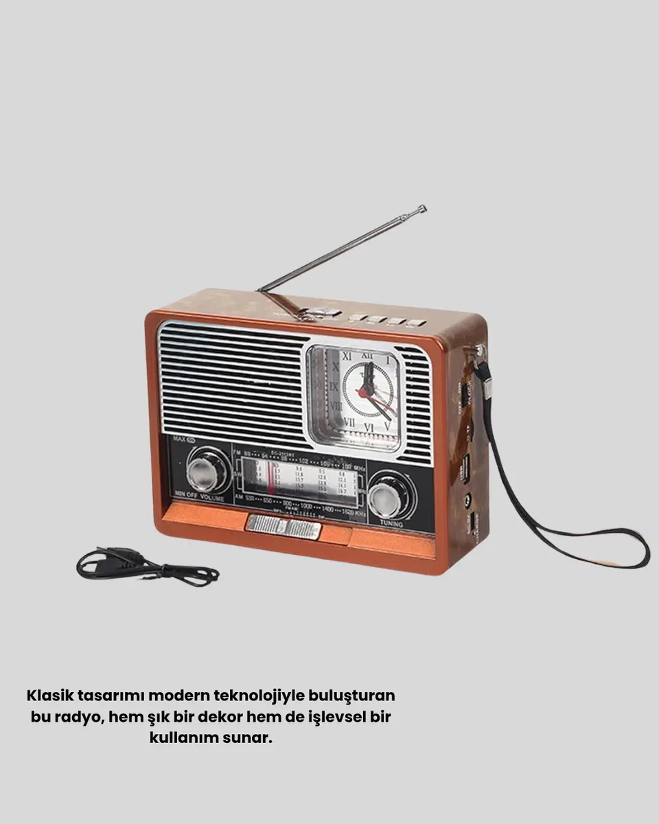 Vintage Radyo – Nostaljik Tasarım ve Modern Teknoloji Bir Arada görsel 3