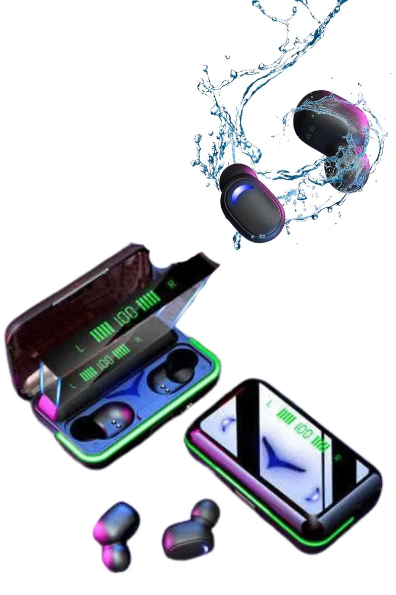 Extra Bass Kablosuz Kulaklık Işıklı Bluetooth Kulaklık Powerbank Özellikli görsel 2