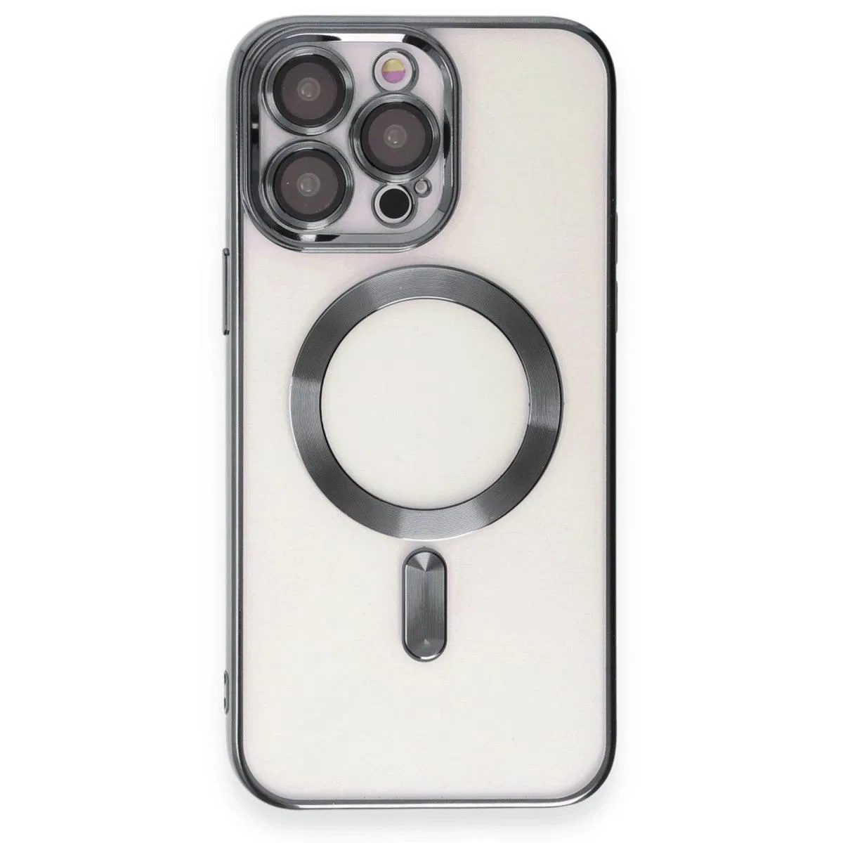 Apple İphone 15 Pro Kılıf Kross Magneticsafe Kapak - Titan Gri