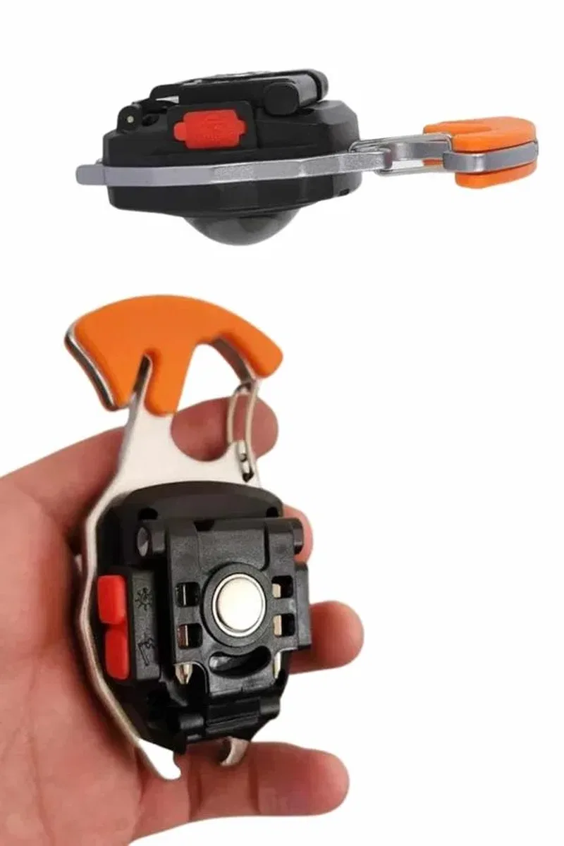 7 Modlu Mini Led Lamba Anahtarlık USB Şarjlı Kamp İçin Taşınabilir görsel 5