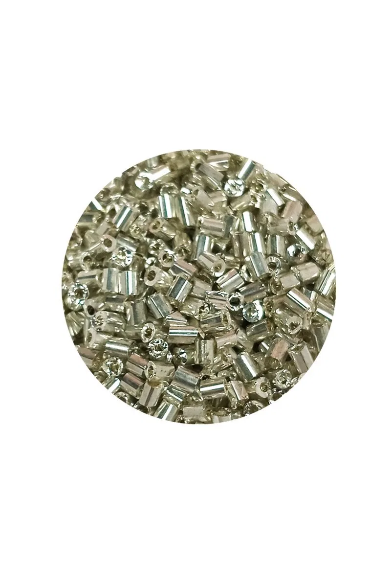Kesme Cam Boncuk 2mm - 60 Gram - Parlak Gümüş - BNC376 görsel 2