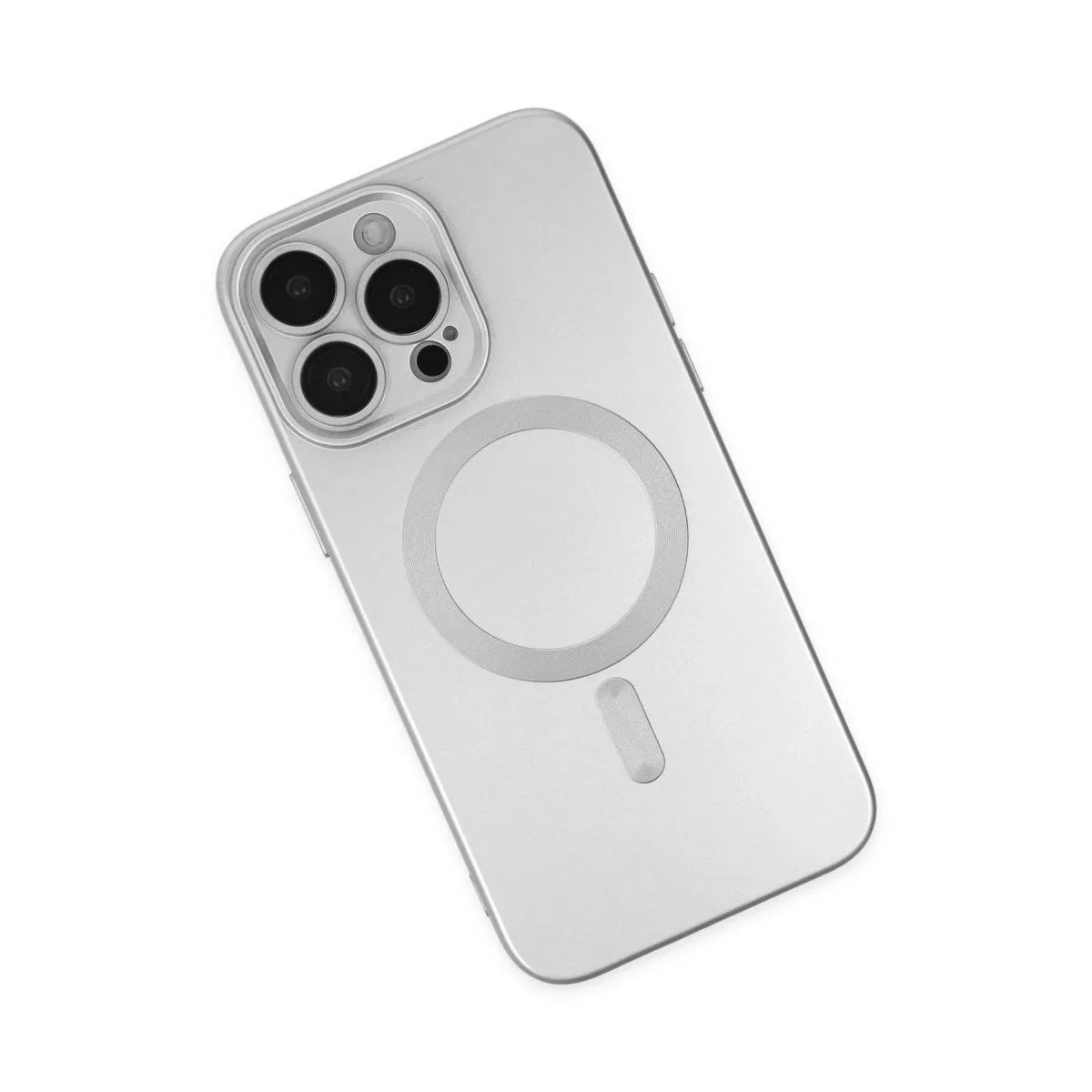 Apple İphone 13 Pro Kılıf Moshi Lens Magneticsafe Silikon - Gümüş görsel 3