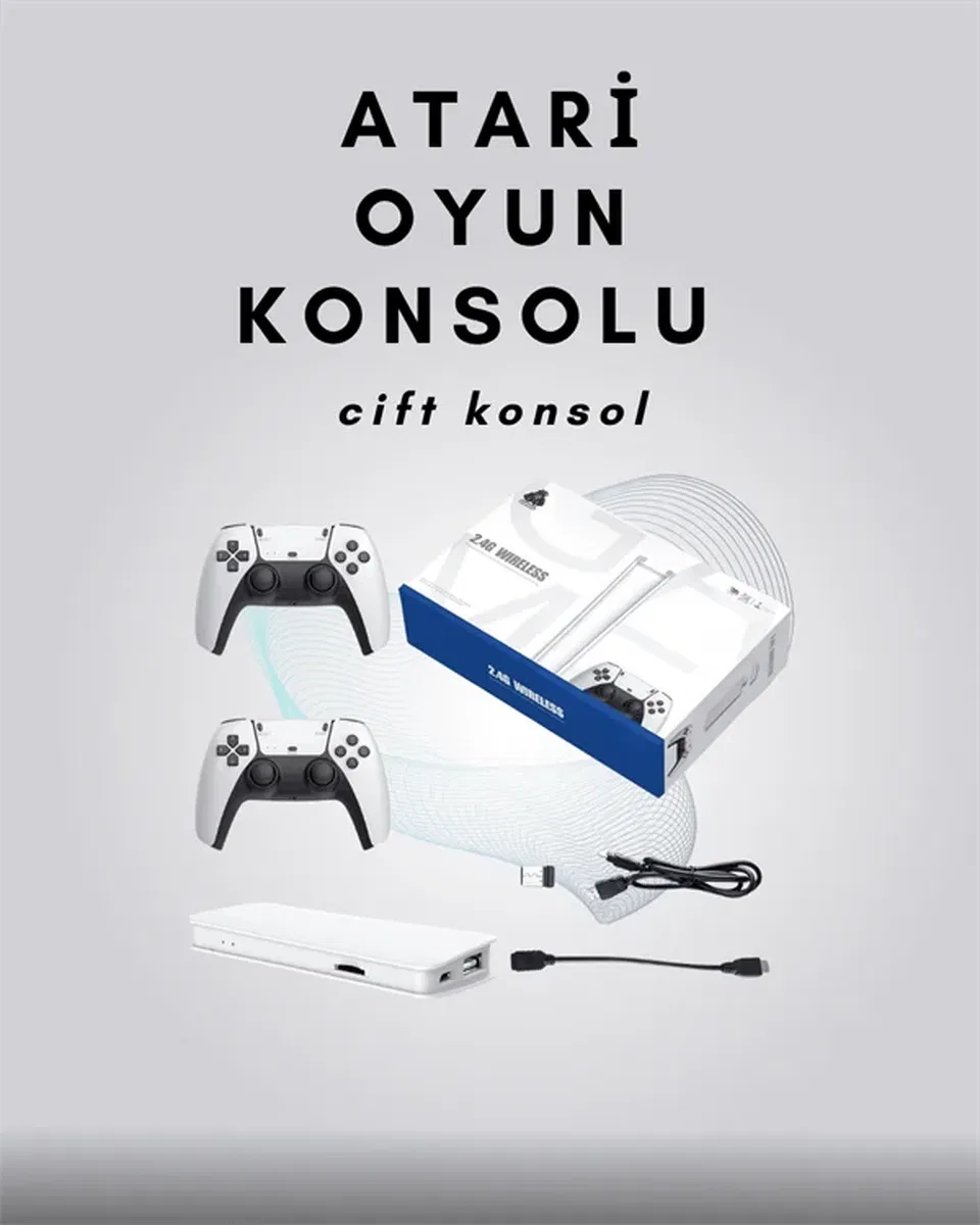 4K Destekli Bluetooth Retro Oyun Konsolu – M15 Modeli görsel 2