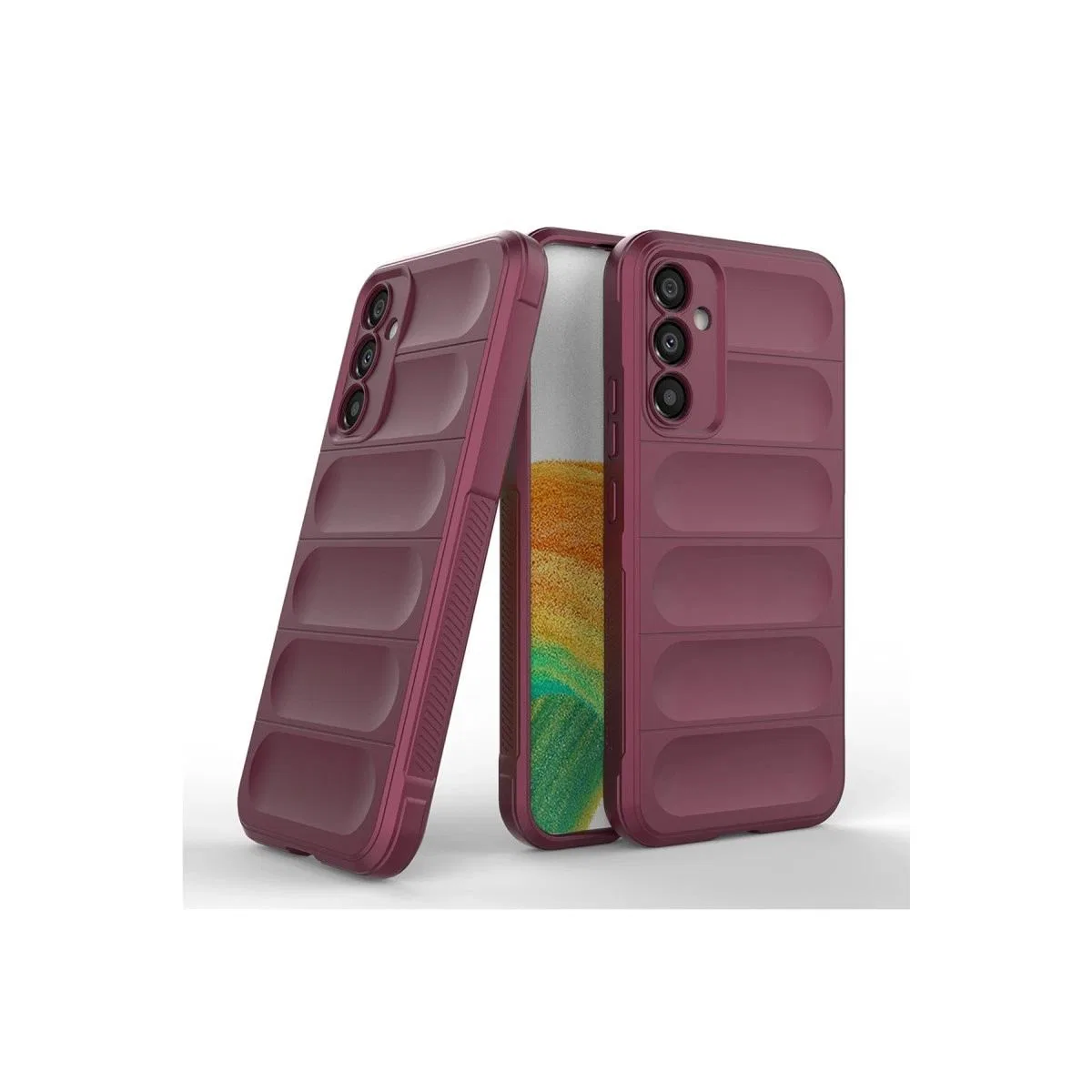 Samsung Galaxy A15 4g Kılıf Optimum Silikon - Bordo görsel 4