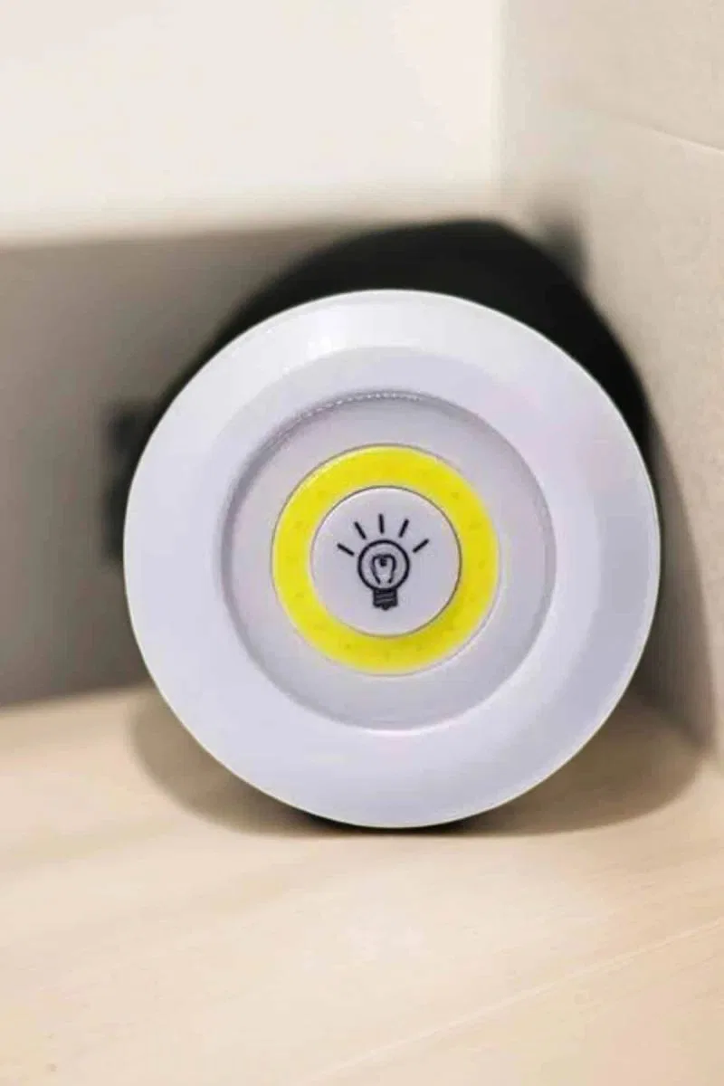Spot Lamba Led Işık 3'lü Uzaktan Kumandalı Pilli Yapışkanlı Kablosuz görsel 3