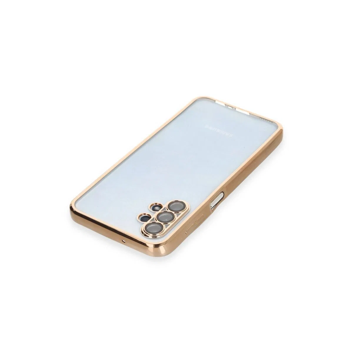 Samsung Galaxy A13 4g Kılıf Razer Lensli Silikon - Gold görsel 3