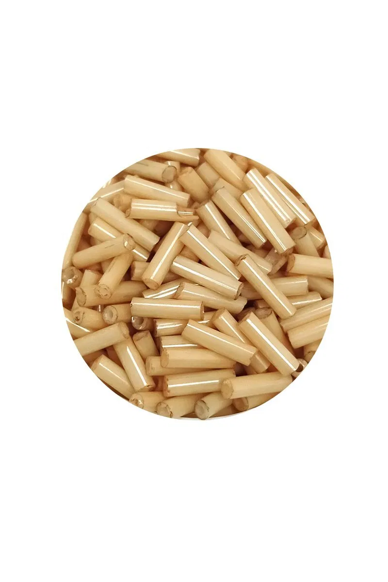Uzun Boru Kesme Boncuk Çap 2mm Uzunluk 10 mm - 20 Gram - Koyu Krem - BNC229 görsel 2