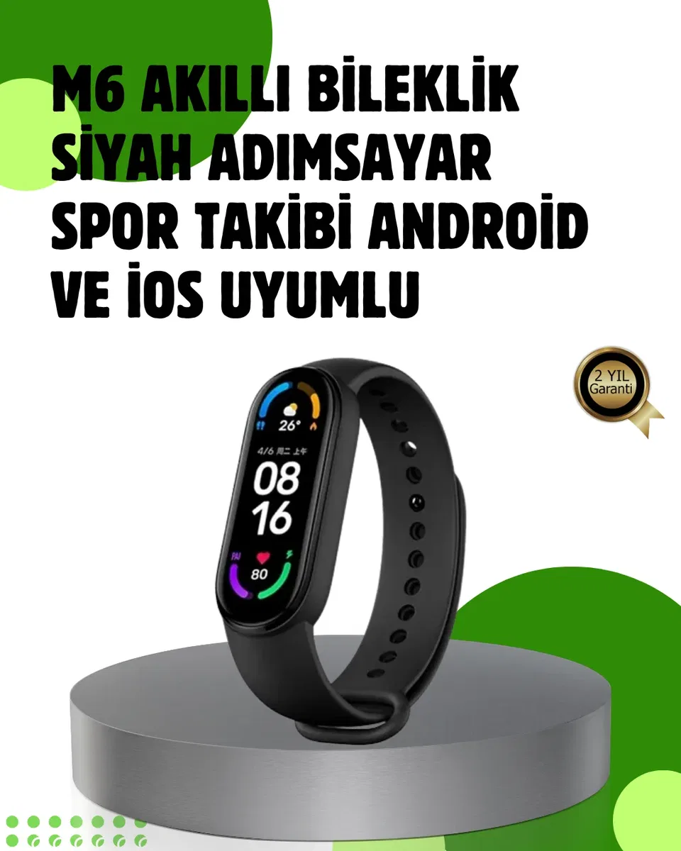 Bluetooth 5. 0 Akıllı Bileklik – Kalp, Uyku ve Aktivite Takibi