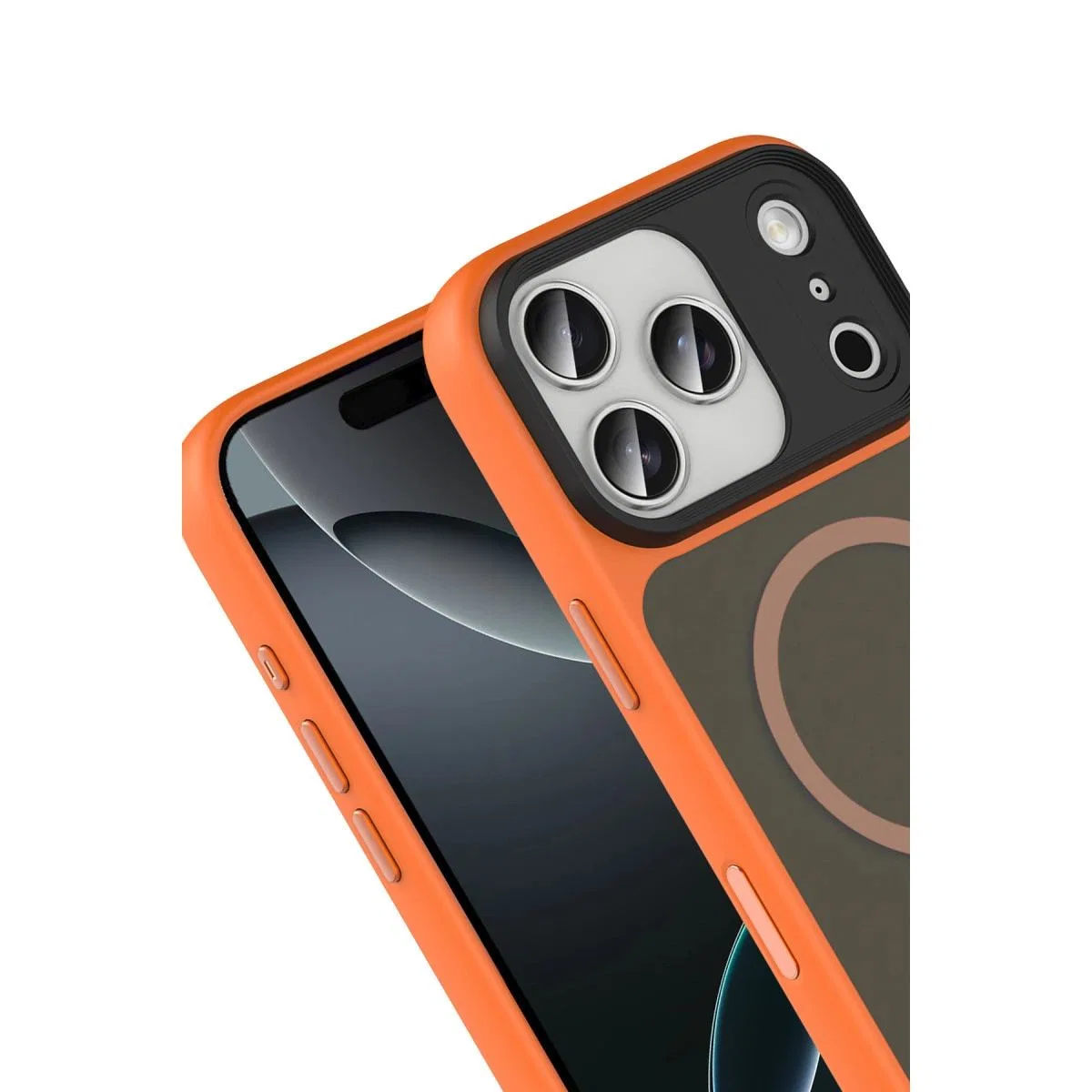 Joko Apple İphone 17 Pro Max Megane Magsafe Kapak - Turuncu görsel 2