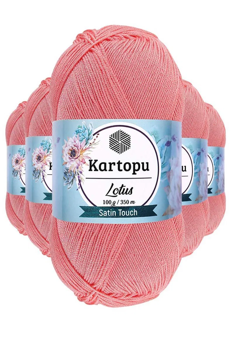 5 Adet Lotus Bikini Büstiyer Bluz Örgü İpi K766 Gül Pembe