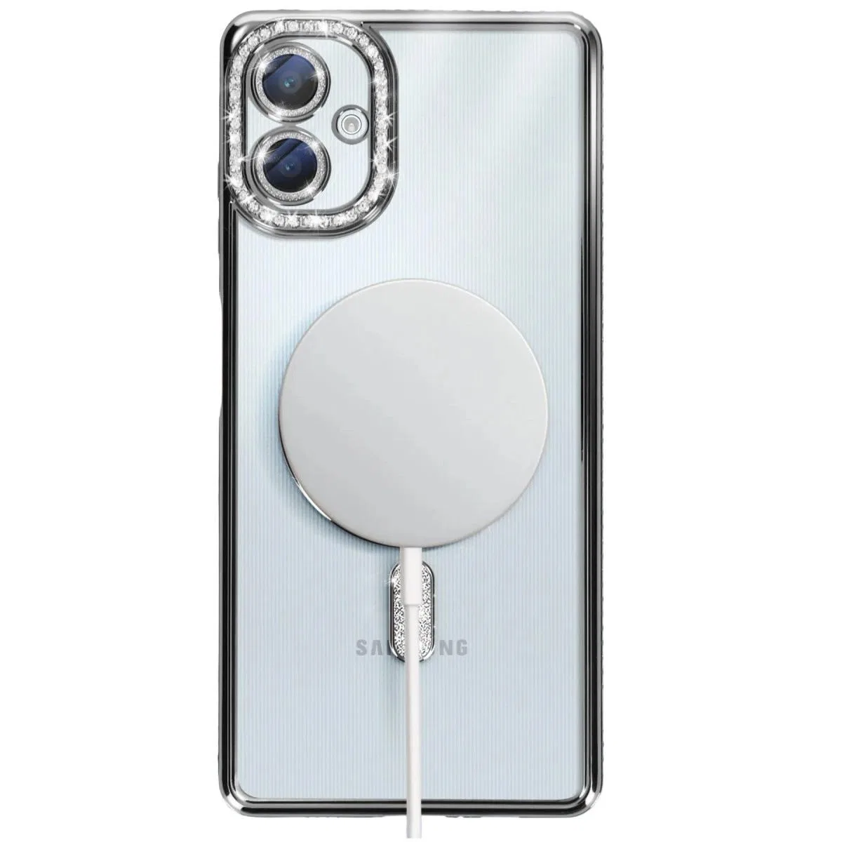Samsung Galaxy A06 Joke Simli Magneticsafe Kılıf - Siyah görsel 5