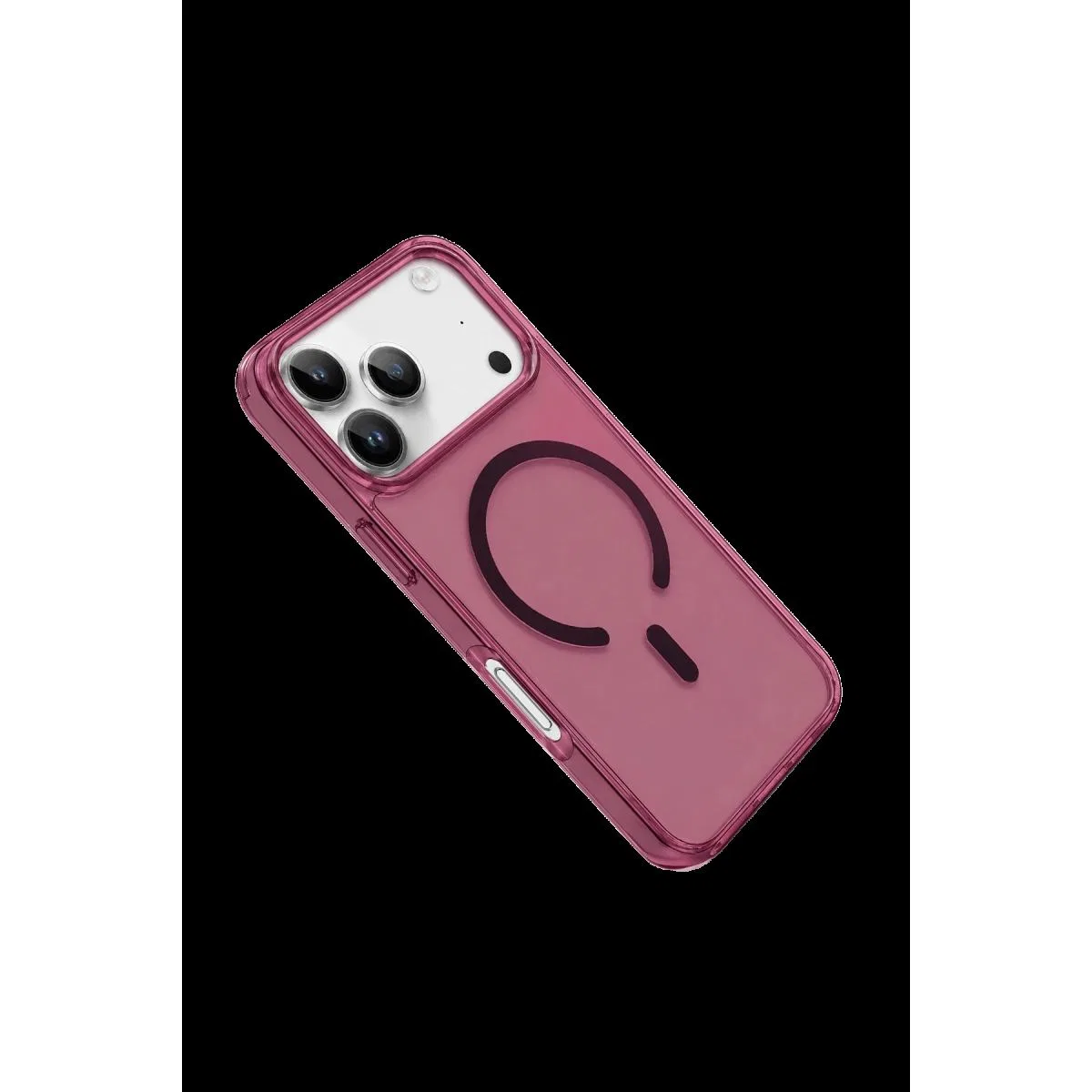 Newface Apple İphone 18 Pro Pc Real Magsafe Kapak - Bordo görsel 2