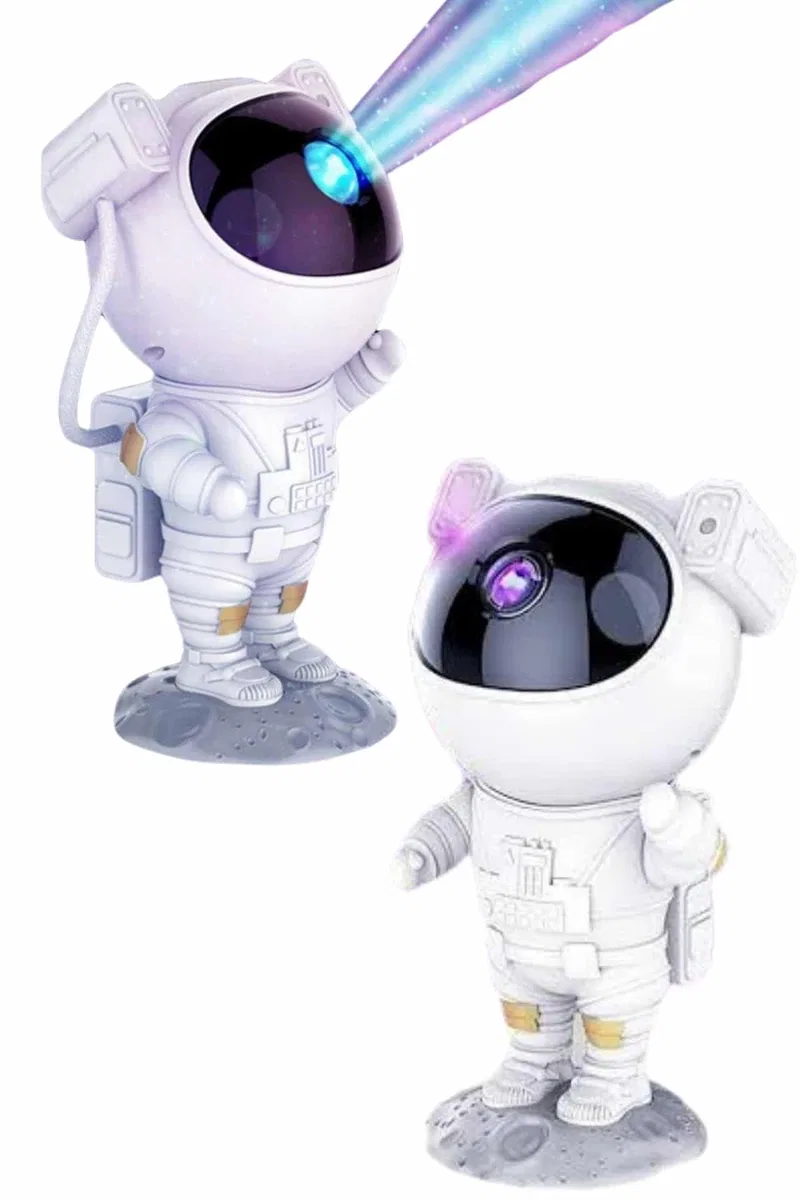 Astronot Şeklinde Bluetooth Hoparlör Gökyüzü Kumandalı Aydınlatma Lamba görsel 5