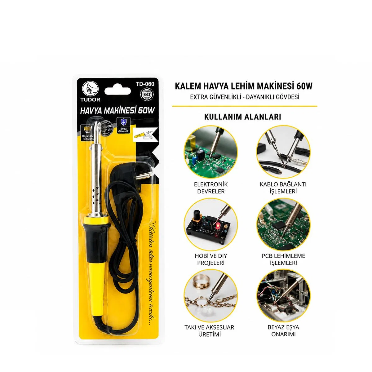 60W Kalem Havya 220V - Lehimleme Aleti görsel 2