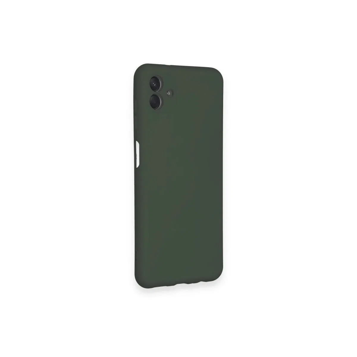 Samsung Galaxy A04 Kılıf Nano İçi Kadife Silikon - Koyu Yeşil görsel 2