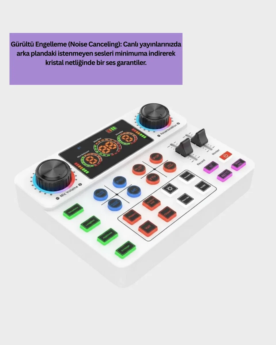 Bluetooth Bağlantılı Karaoke ve Yayın Ses Kontrol Ünitesi görsel 5