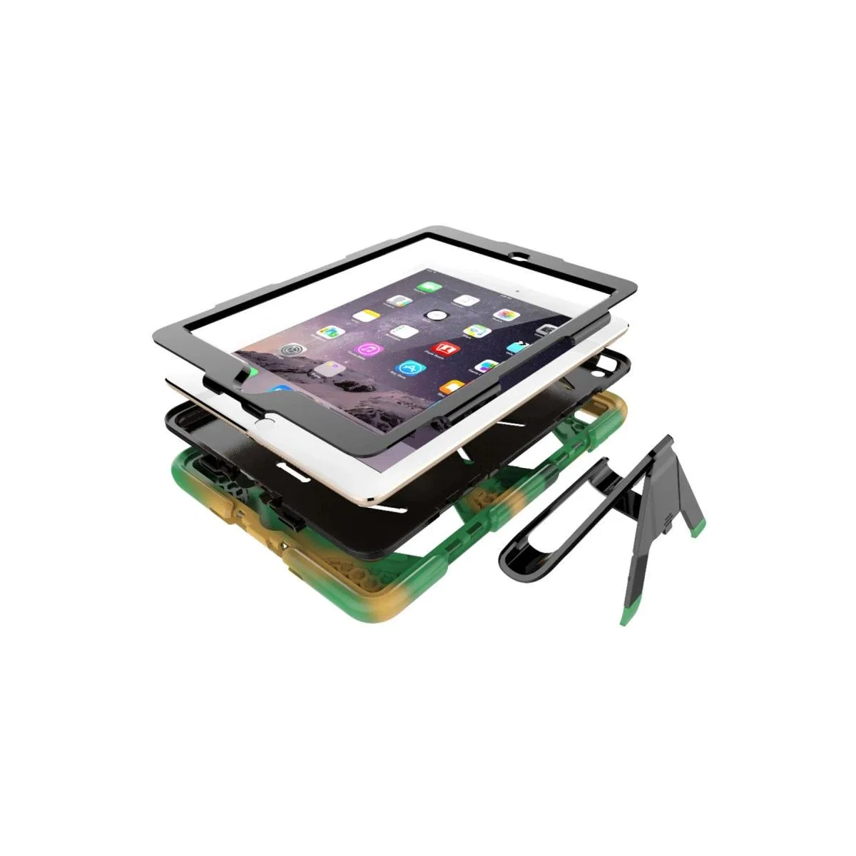 Apple İpad 5 Air 9. 7 Kılıf Griffin Tablet Kapak - Kamuflaj görsel 6
