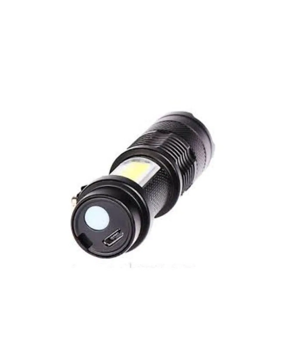 Şarjlı Led El Feneri - 14500 Pil Dahil, 4 Işık Modu, Mini Boy görsel 4