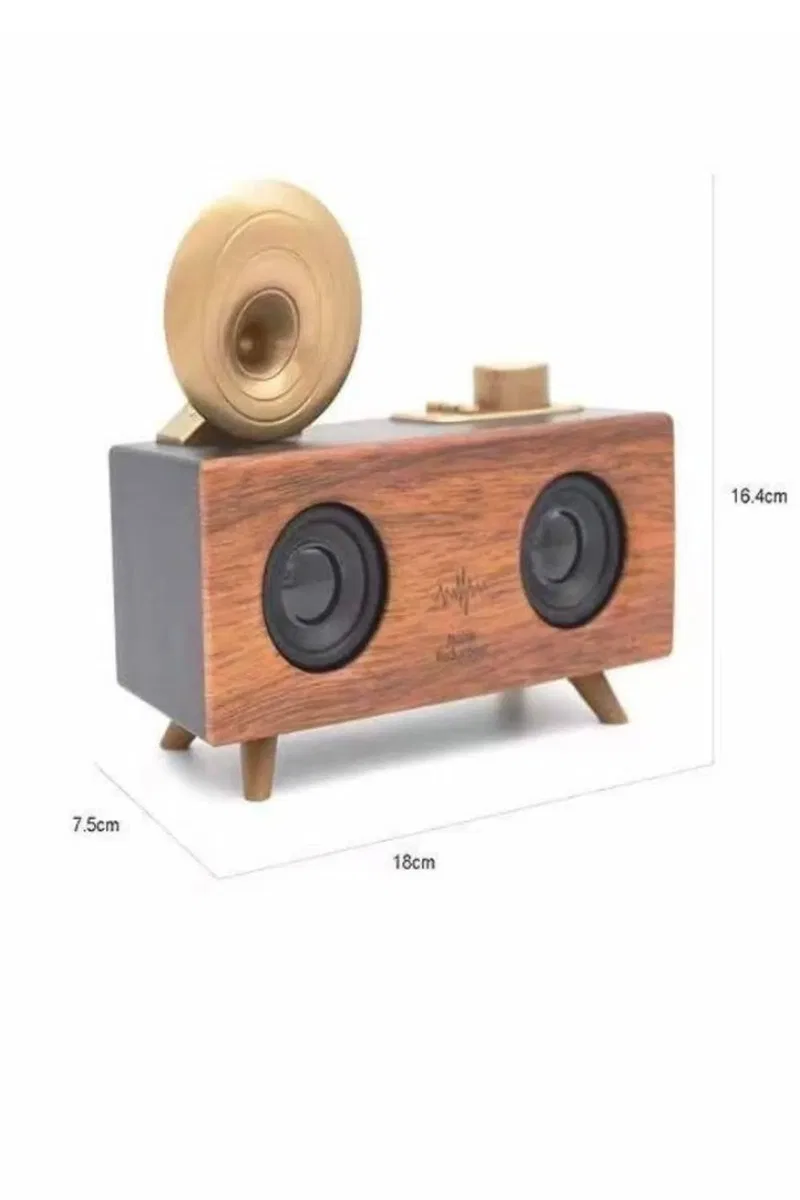 Gramafon Nostaljik Radyo Yüksek Ses Kalitesi USB TF Kart Aux Yeni Nesil görsel 5