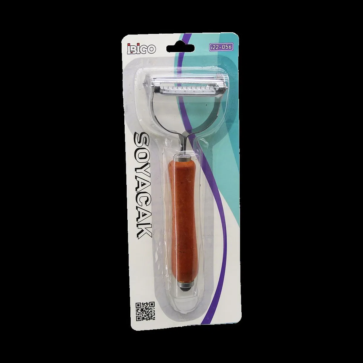 Çift Başlı Metal Soyacak (Ahşap Saplı) görsel 2