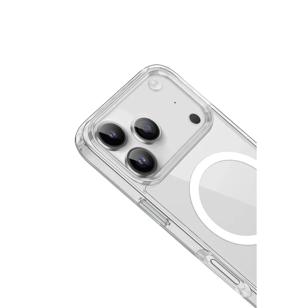 Apple İphone 17 Pro Max Kılıf Pc Real Magsafe Kapak - Şeffaf görsel 2