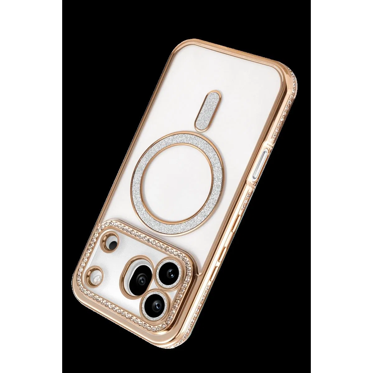 Huawei Honor 600 Pro Joke Simli Magneticsafe Kılıf - Gold görsel 3