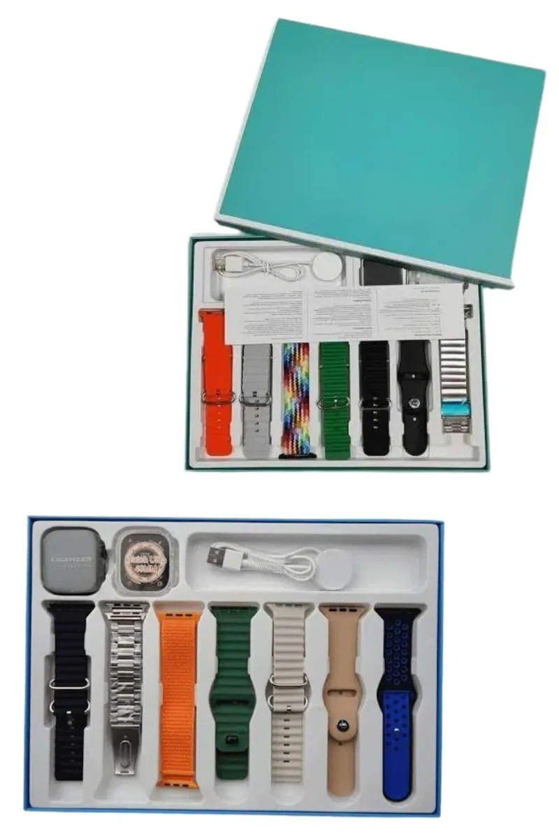 7 Kordonlu Uni Akıllı Saat Çoklu Kordon Seçeneği Amoled Ekran görsel 3