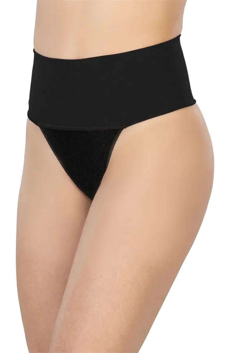 Siyah MI 2048 Seamless Çift Renk String Korse
