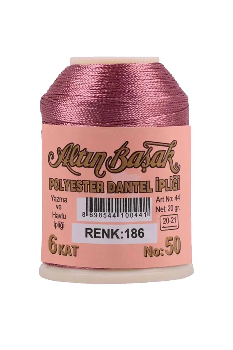 3 Adet Altınbaşak Oya ve Dantel İpi 20 gr - Royaleks - No: 186 görsel 3