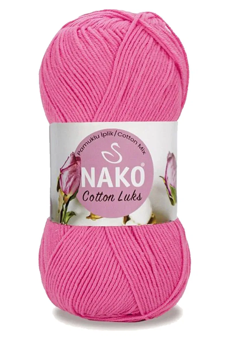 5 Adet Cotton Lüks Yelek Tunik Kazak Bluz Hırka İpi Yünü Koyu Pembe 97550 görsel 2