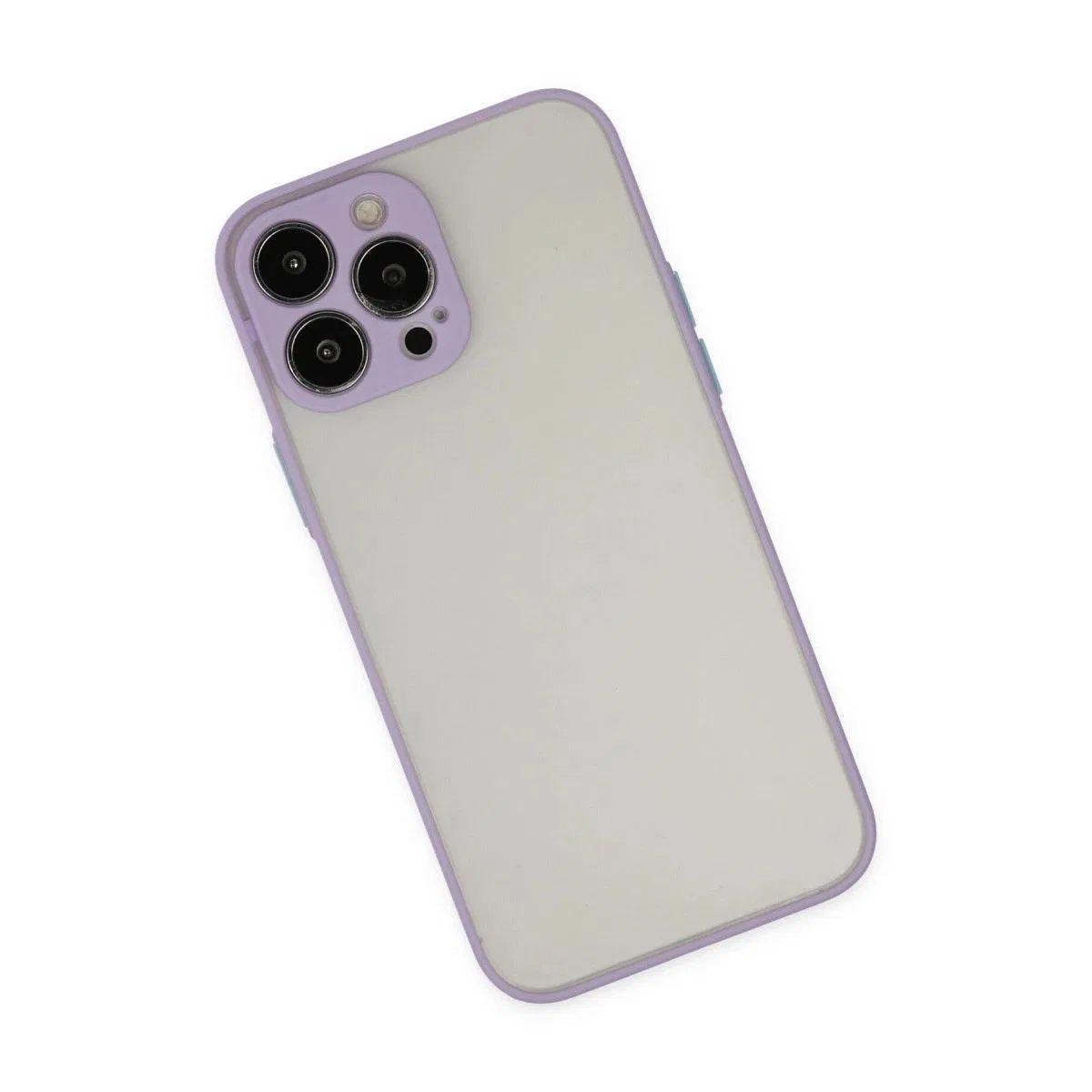 Apple İphone 14 Pro Max Kılıf Montreal Silikon Kapak - Mor görsel 2