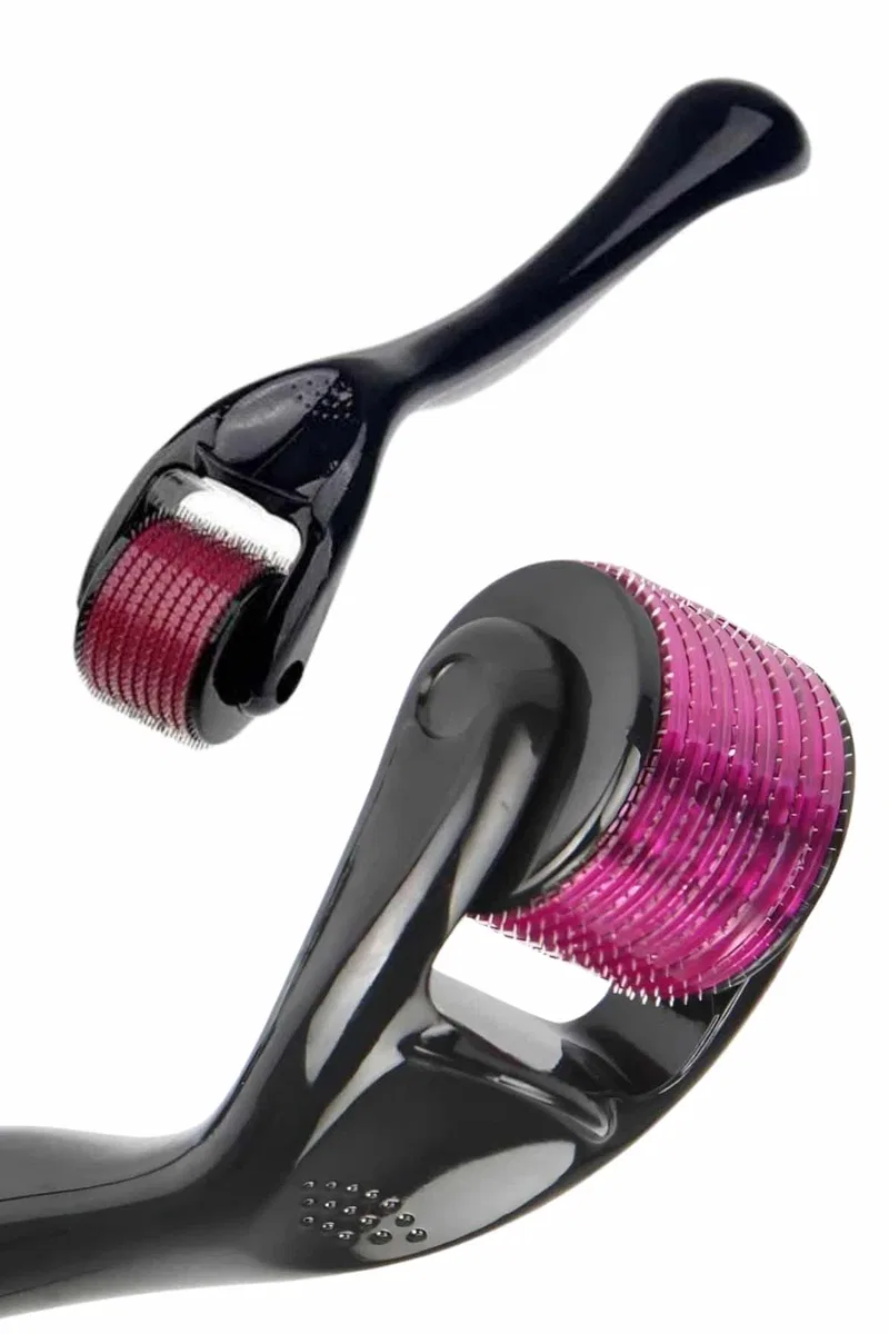 Titanyum Uçlu Derma Roller 540 İğneli 1 mm Gözenek Azaltıcı Akne İzlerine Uygun görsel 5