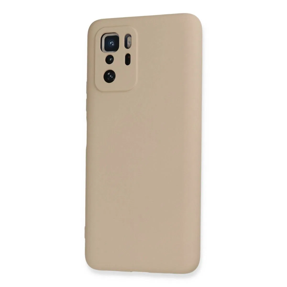 Xiaomi Poco X3 Gt Kılıf Nano İçi Kadife Silikon - Pudra görsel 3