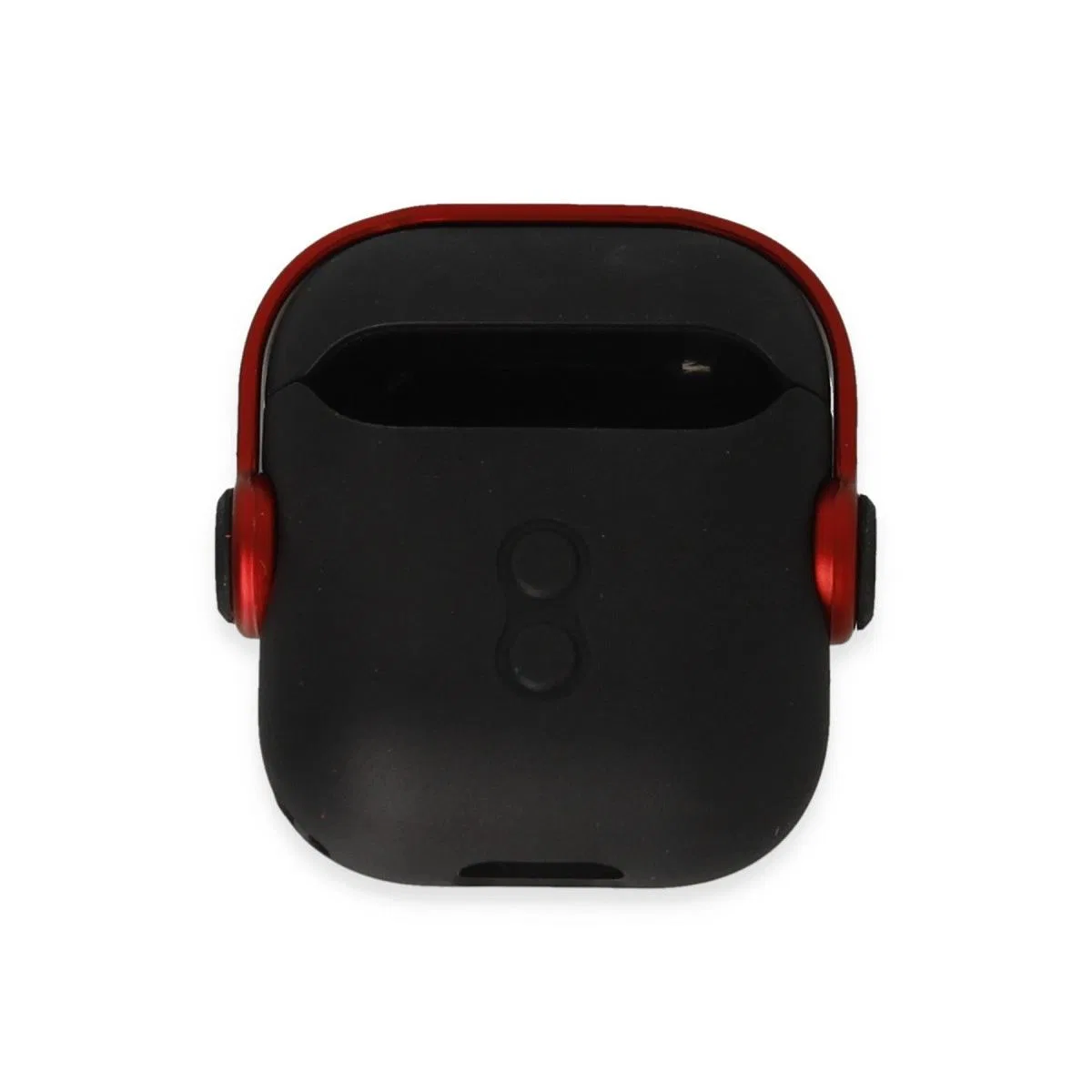 Apple Airpods 2 (2. nesil) Cool Kılıf - Siyah-kırmızı görsel 3