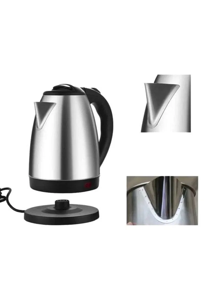 Kettle Su Isıtıcı C F Priz Uyumlu 220 - 240 V Paslanmaz Çelik Kablolu görsel 3