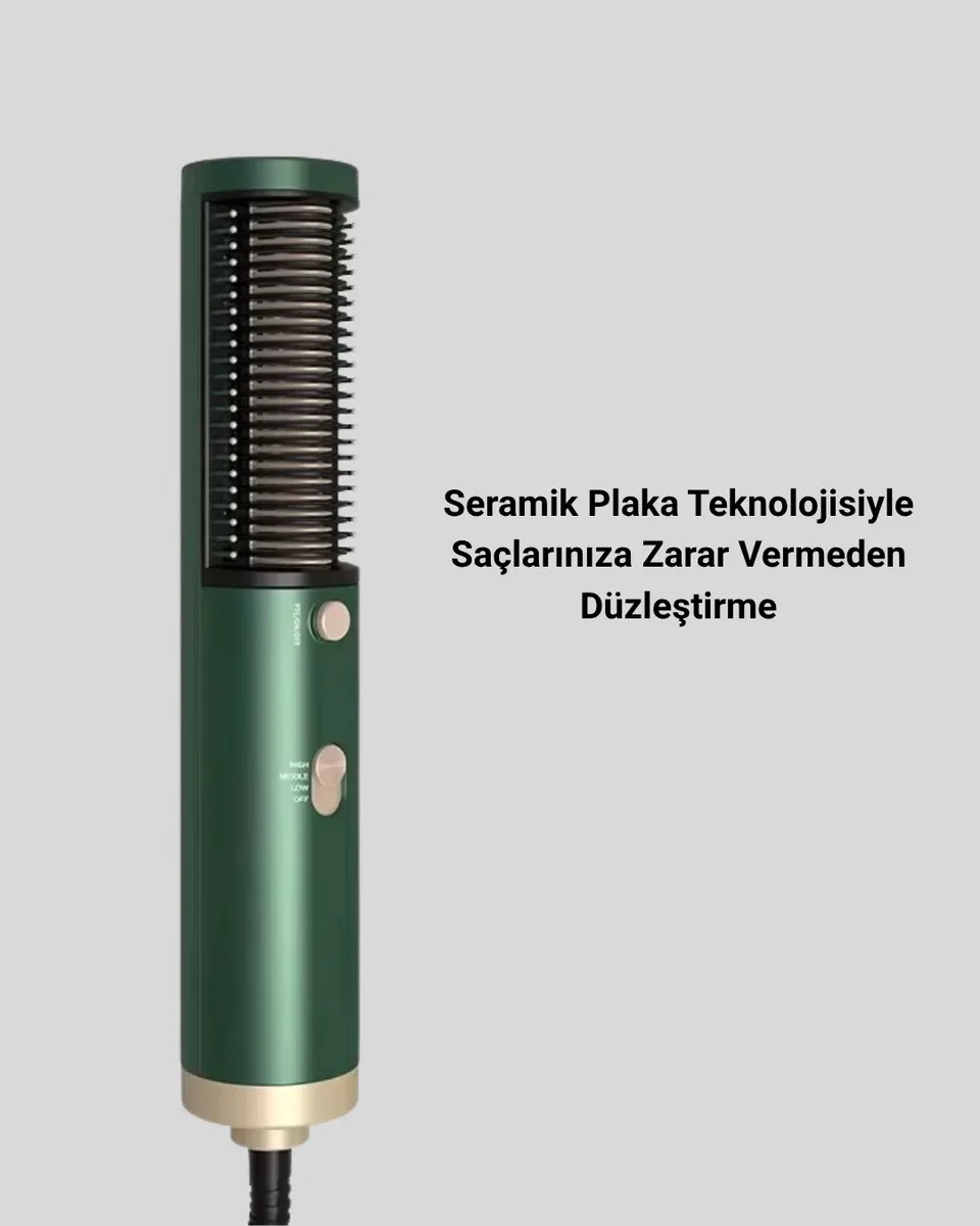 İyon Teknolojili Seramik Saç Düzleştirici – Eşit Isı Dağılımı görsel 2