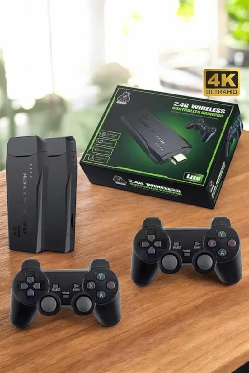 Gaming Atari 2. 4g Uyumlu Kablosuz Çift Kol Game Stick