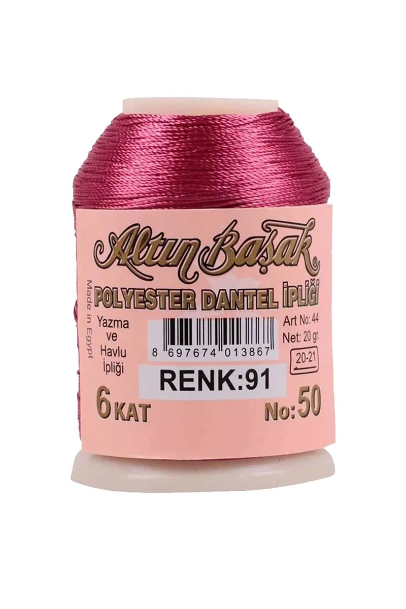 3 Adet Altınbaşak Oya ve Dantel İpi 20 gr - Royaleks - No: 044 - 091 - 127 görsel 4
