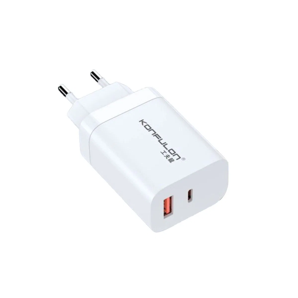 C99Q 65w Pd Destekli Type-c Ve Usb Çift Çıkışlı Hızlı Şarj Adaptörü - Beyaz görsel 2