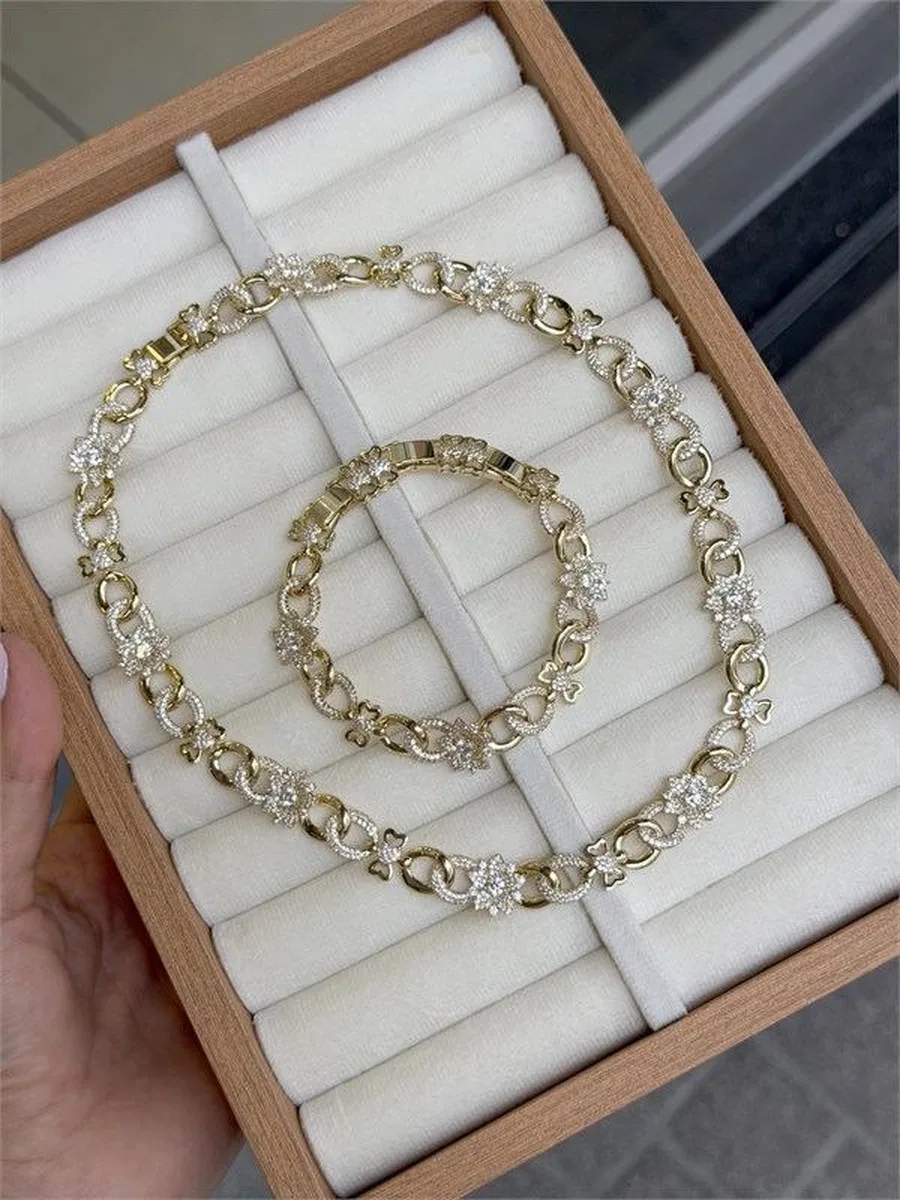 Xuping Set Kolye - Altın