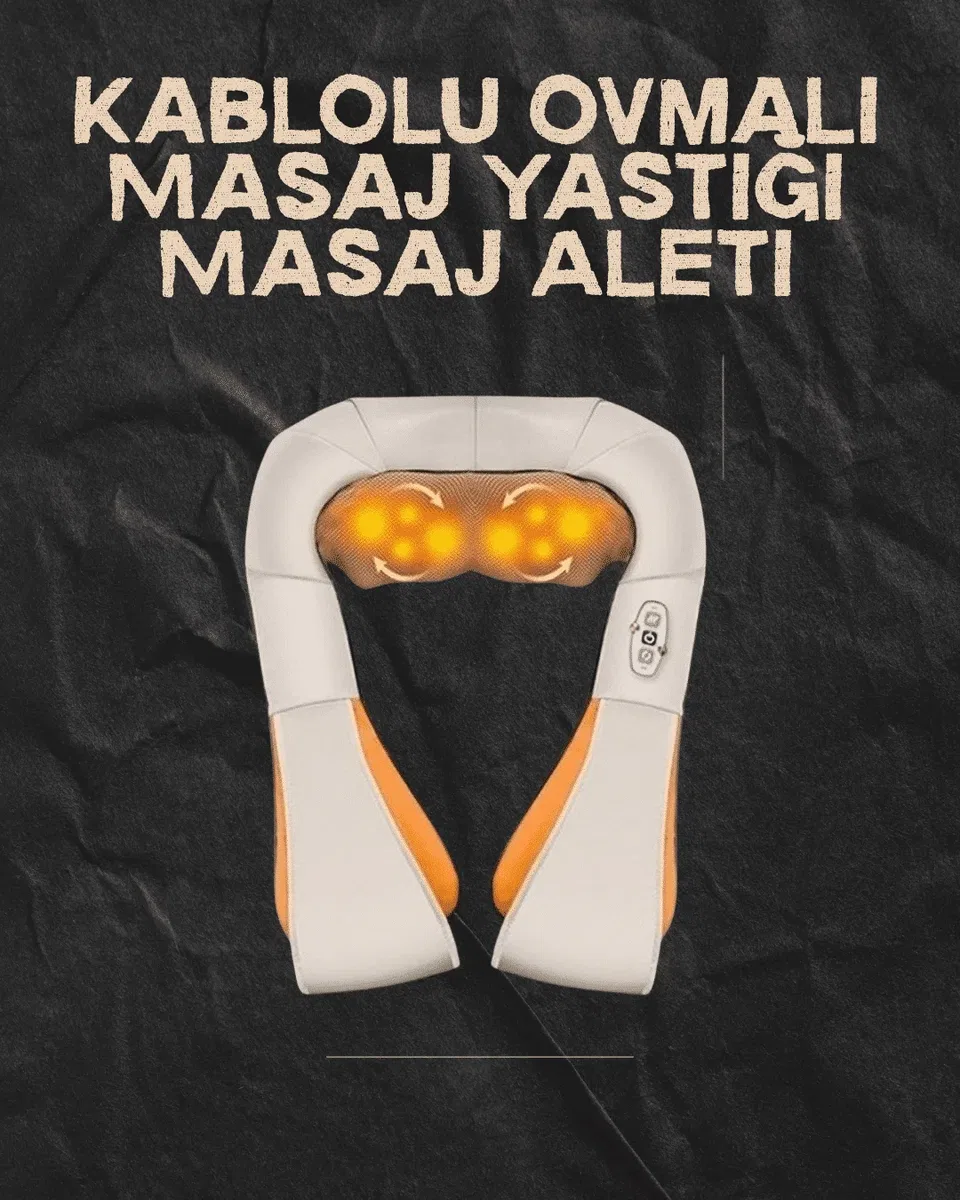 Ovmalı Isıtmalı Elektrikli Masaj Aleti – Boyun, Sırt, Bel, Omuz ve Bacak İçin Profesyonel Masaj Aleti