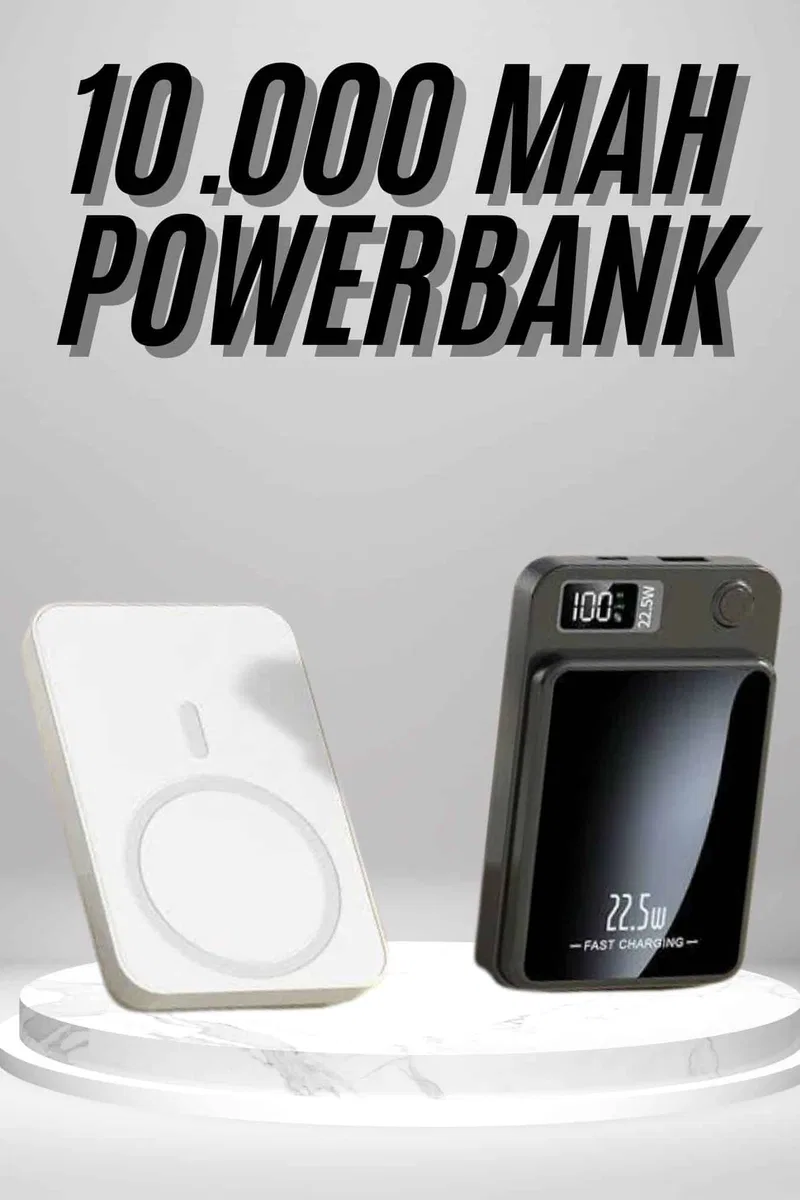 Magsafe Hızlı Şarj 10. 000 Mah Wireless Şarj Powerbank Android ve İOS Uyumlu