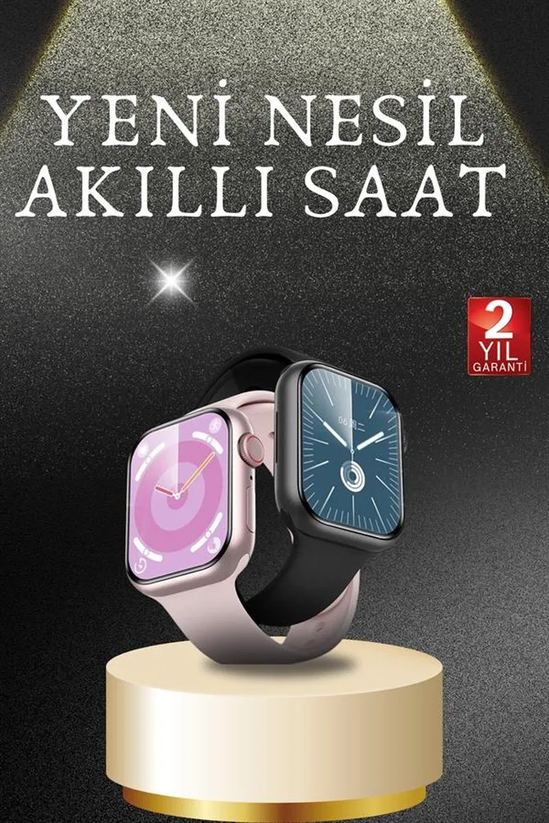Akıllı Saat Alarm ve Titreşim Uyku ve Sağlık Takibi GPS Uyumlu Nabız Ölçer Sesli Görüşme görsel 2