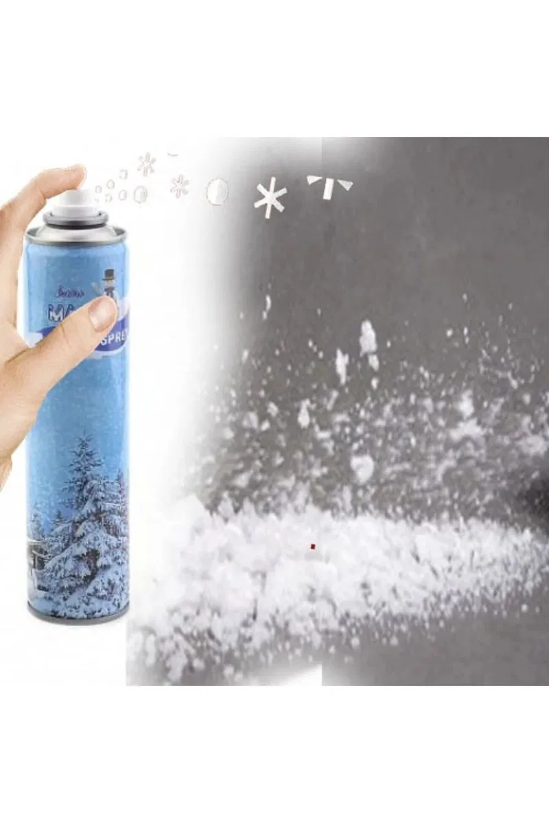5 Adet Max Kar Köpüğü Spreyi, Eriyen Kar Taneleri, Parti Köpük Karı Yapar Kar Yağdıran Sprey 5x300 ml görsel 2