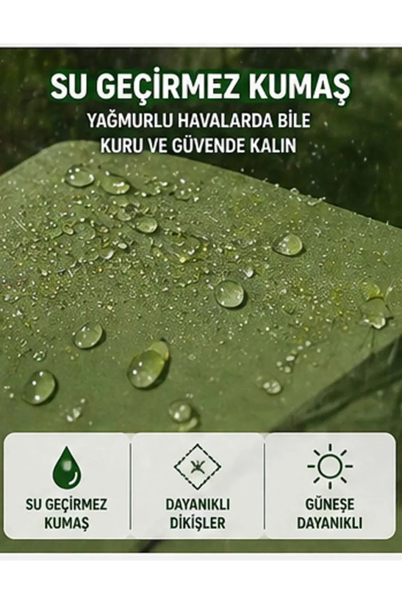 Otomatik Kabin Giyinme Çadırı 120x120x190 Cm Üst Havalandırma Yan Pencereli Duş & Wc Çadırı görsel 3